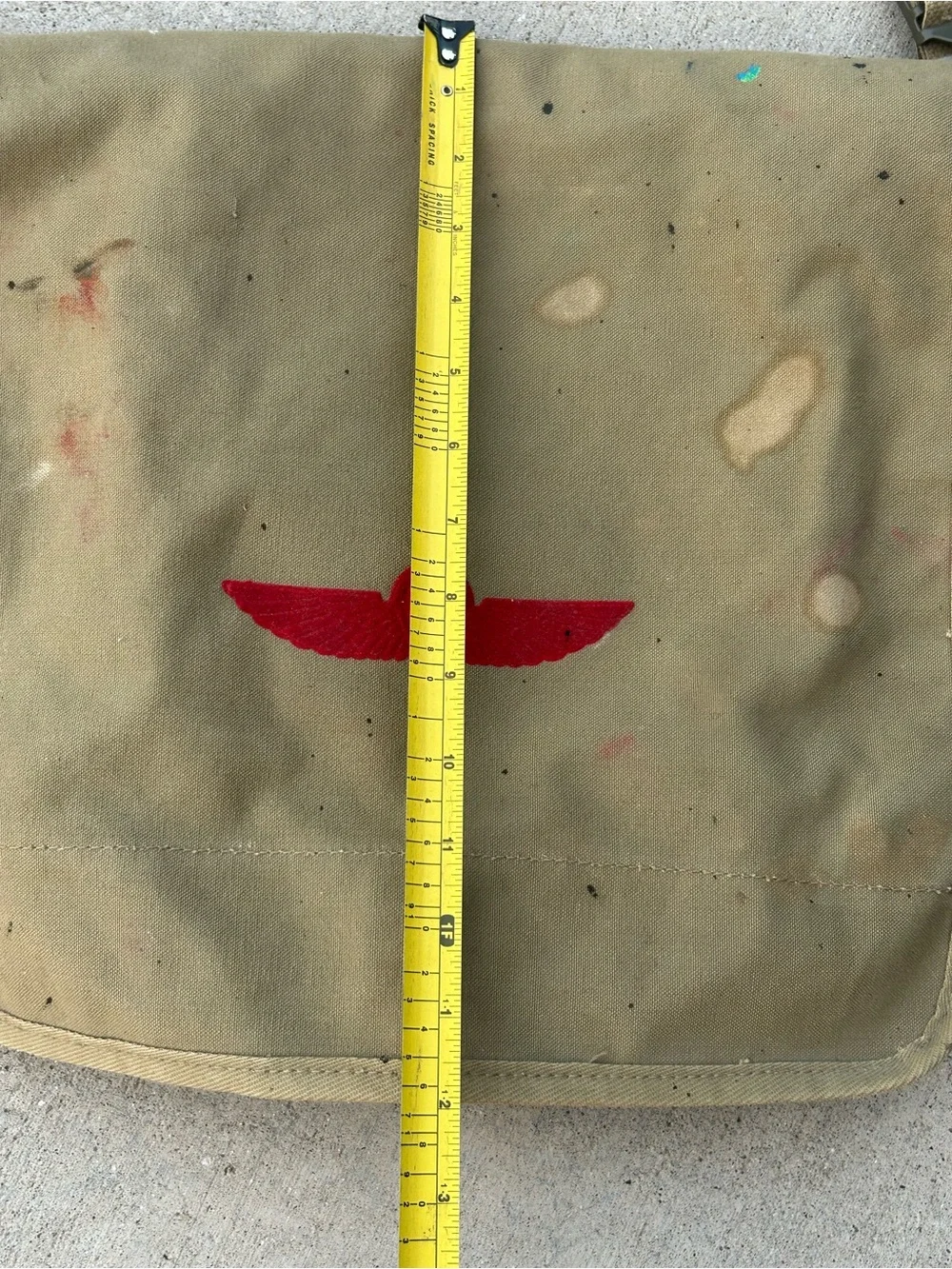 RARE! VTG BANANA REPUBLIC (California) Paratrooper ISRAELI Canvas Messenger Bag